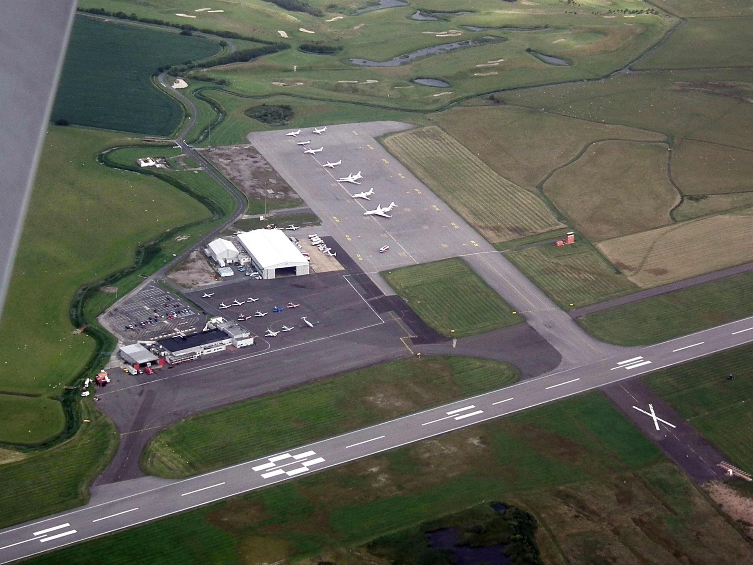 Lydd Airport overhead