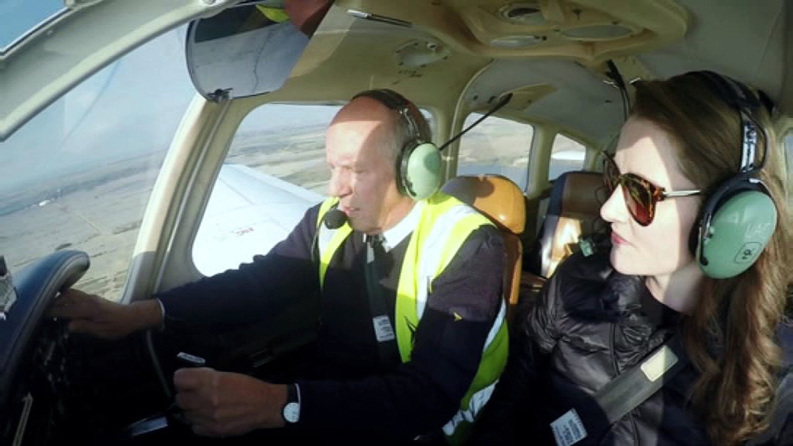 Instructor demonstrates controls