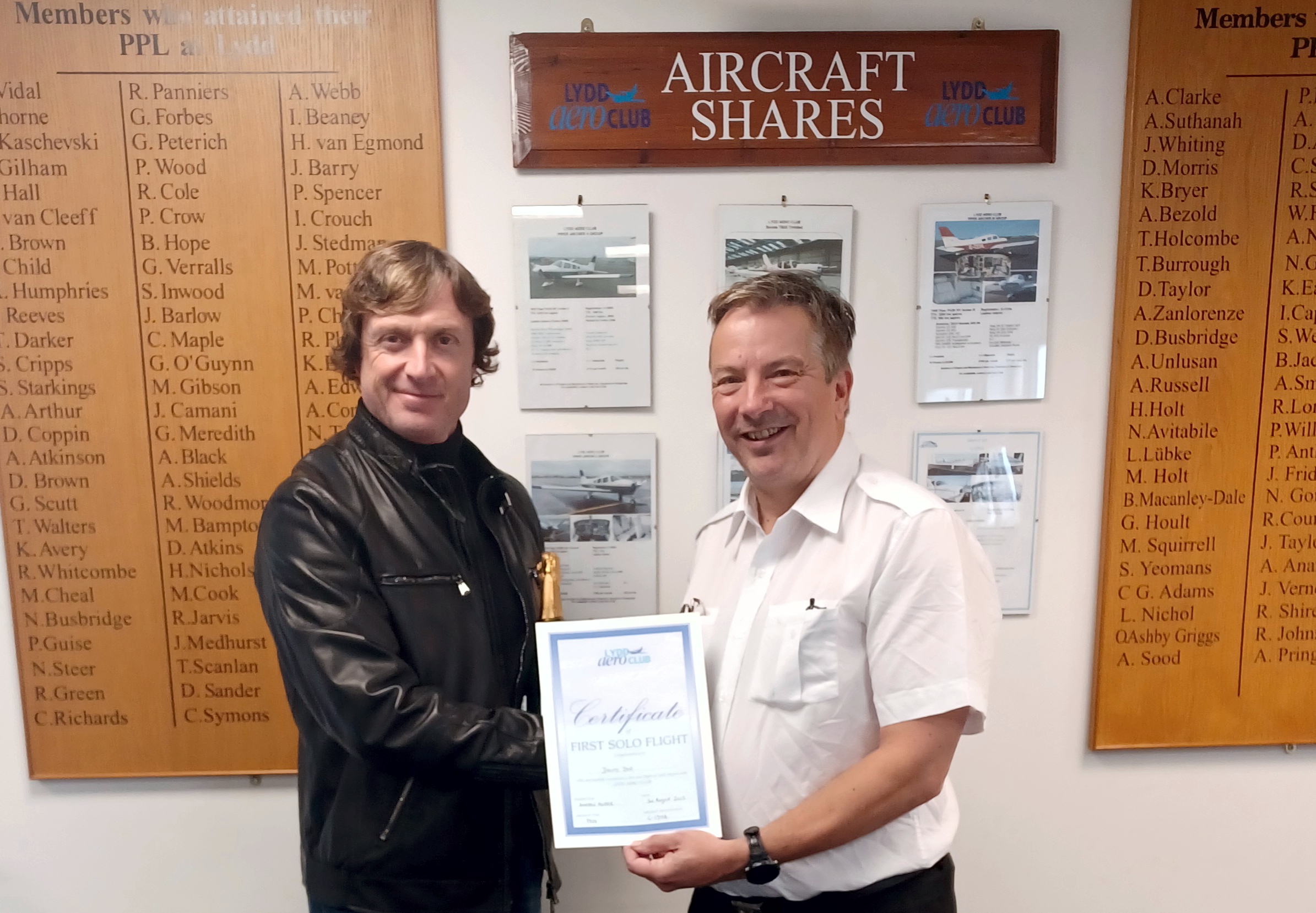 Ryan passes test for Pilot's Licence
