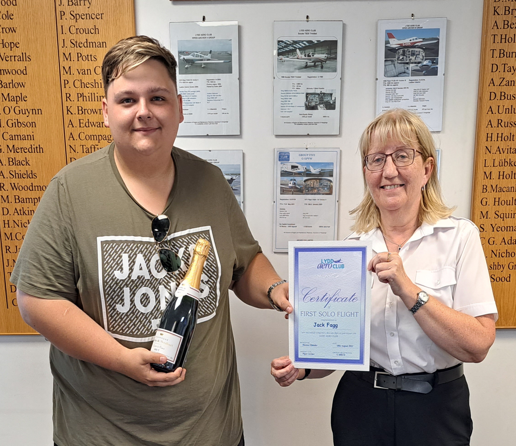 Jack completing first solo