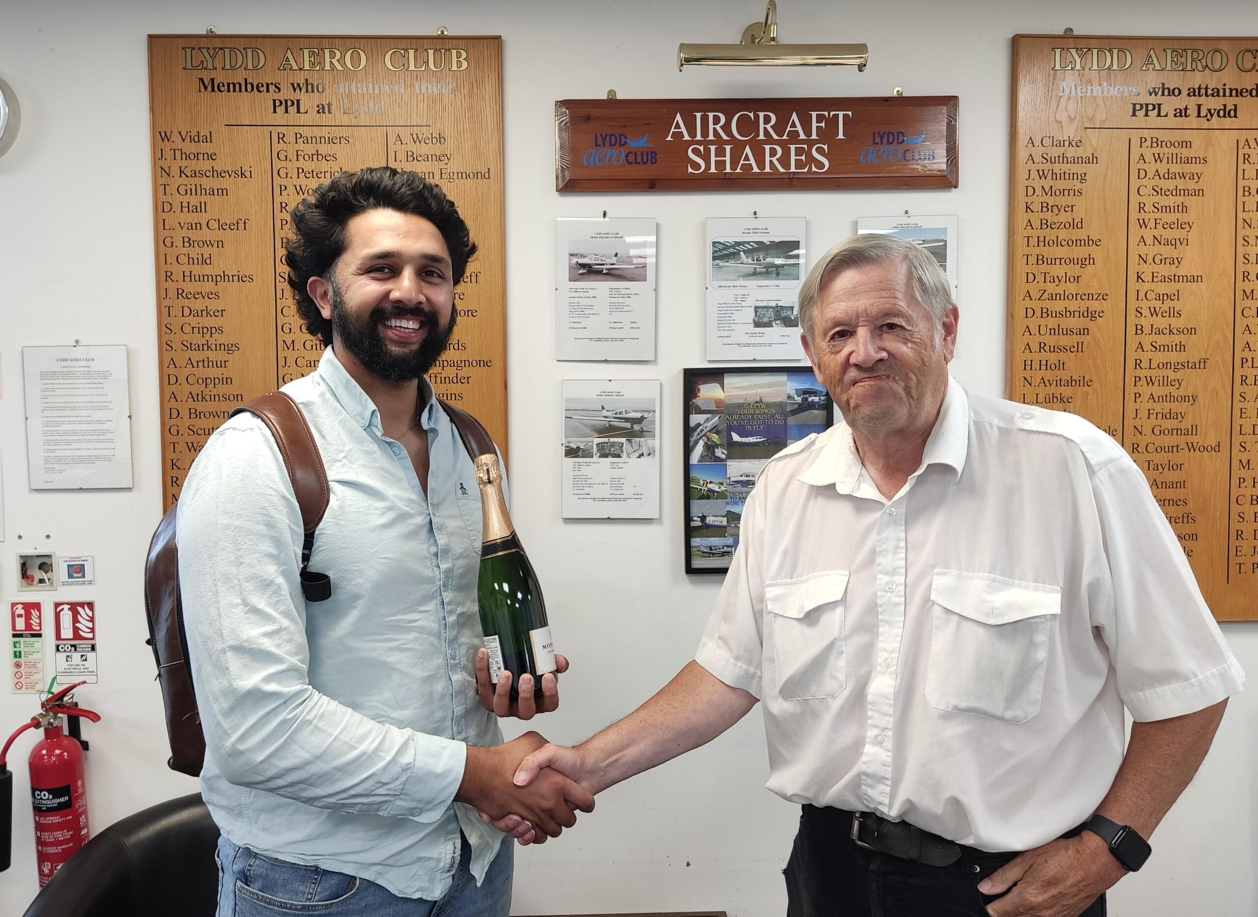 Moazez Khan and Bob Cox
